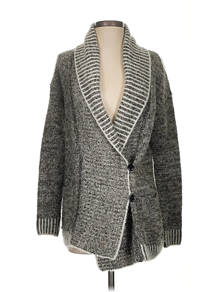 Pre-owned Gap Cardigan Sweater In Gray