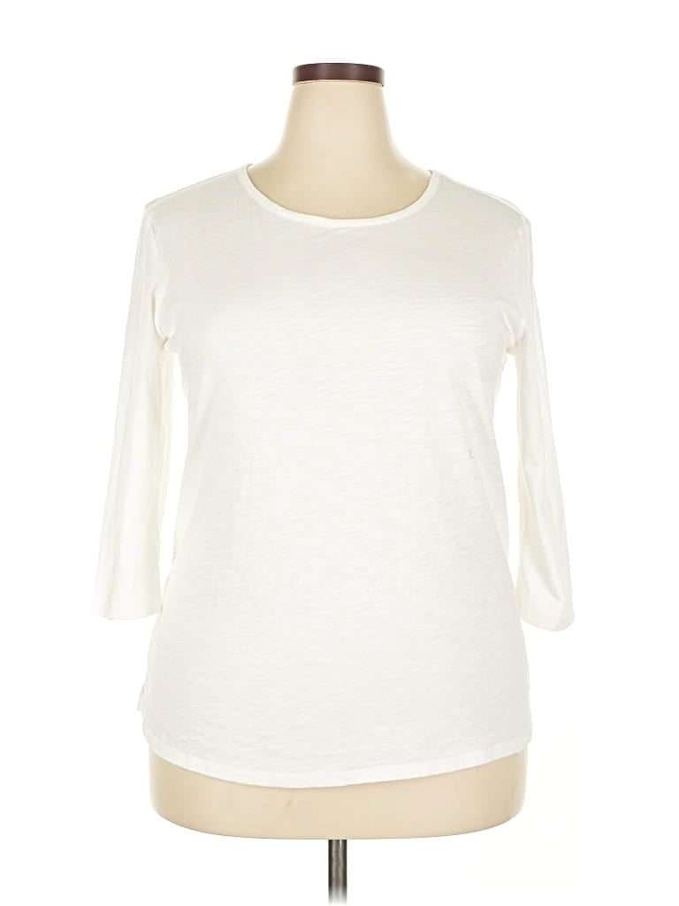 Pre-owned Como Vintage 3/4 Sleeve T-shirt In White