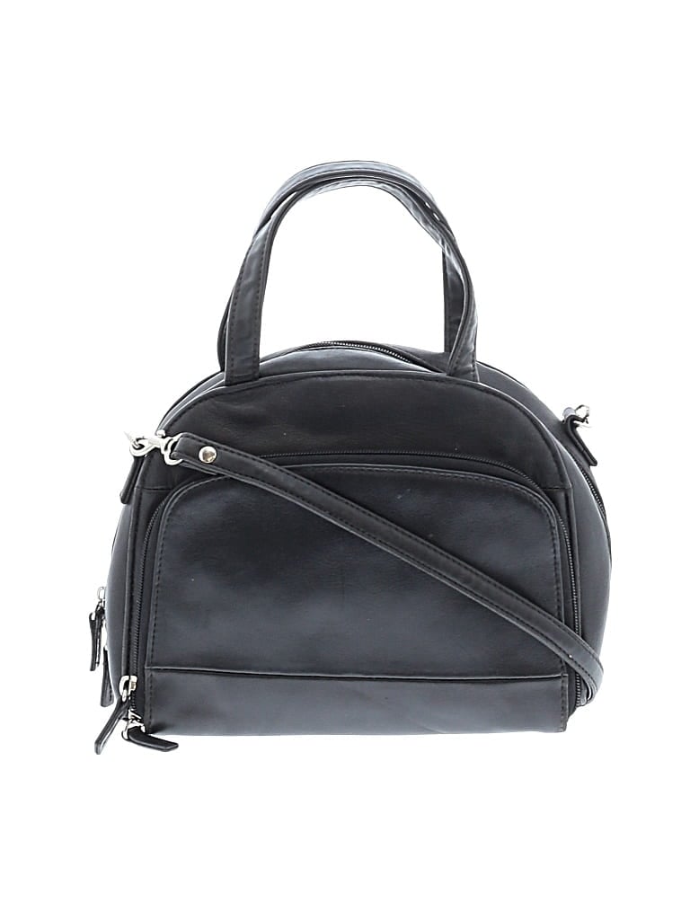 Pre-owned Aurelle Satchel In Black