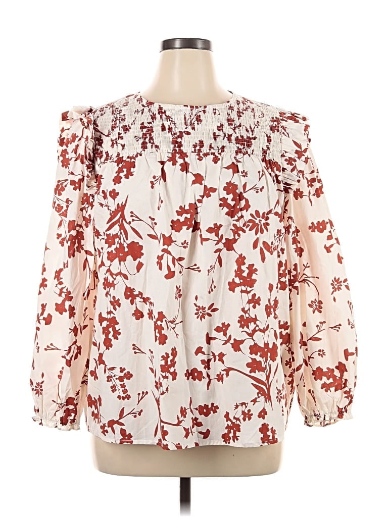 Pre-owned Sugarlips 3/4 Sleeve Blouse In White