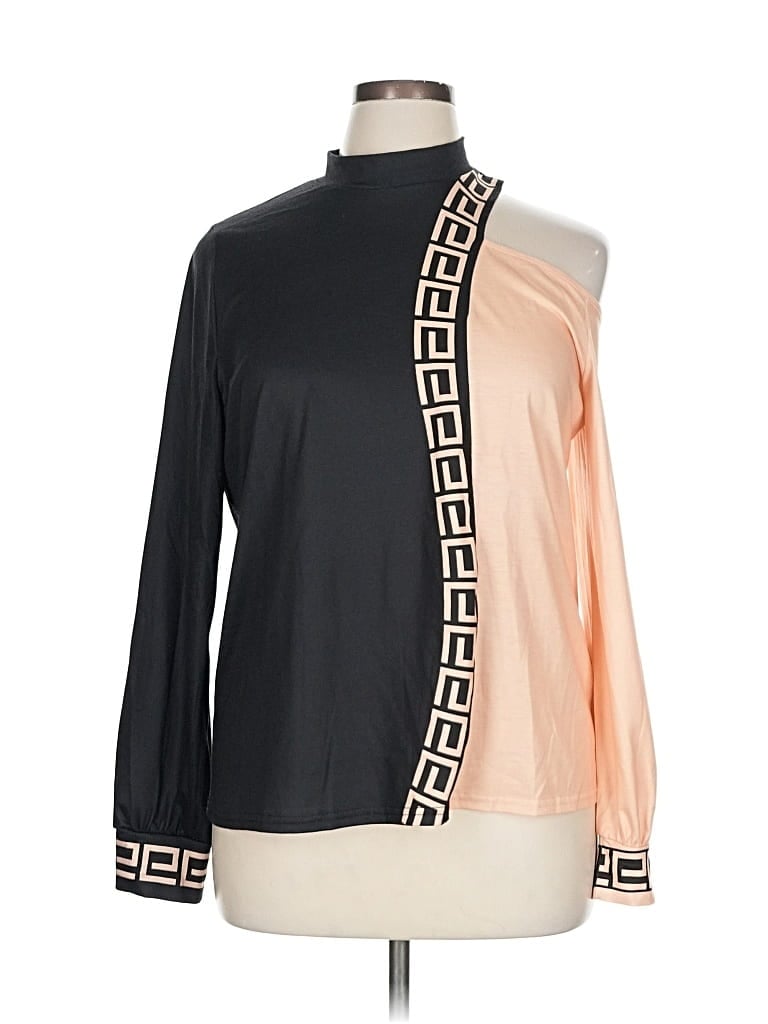 Pre-owned Chicme Long Sleeve Turtleneck In Orange