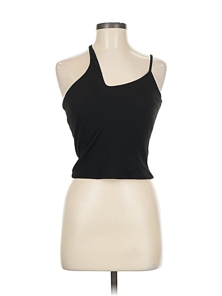 Pre-owned Princess Polly Tank Top Black Halter Neckline Tops