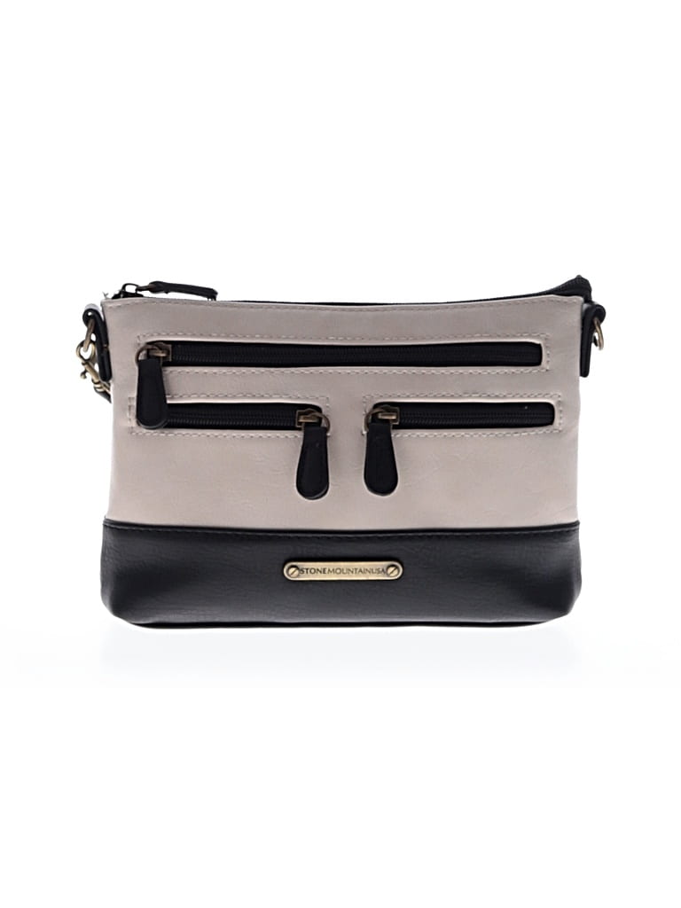 Pre-owned Stone Mountain Shoulder Bag In White