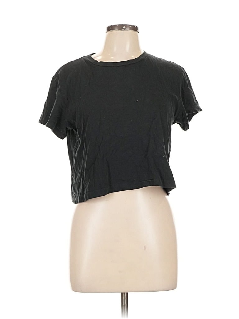 Pre-owned Denim Forum Short Sleeve T-shirt In Black