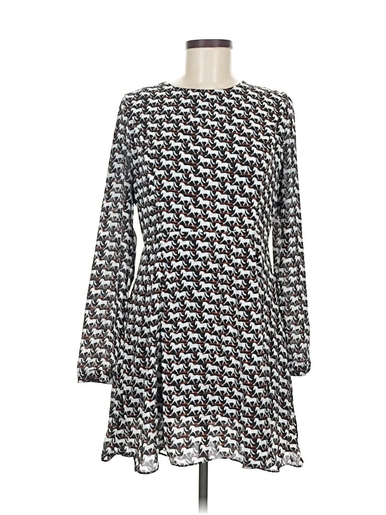 Pre-owned Harlyn Casual Dress In Gray
