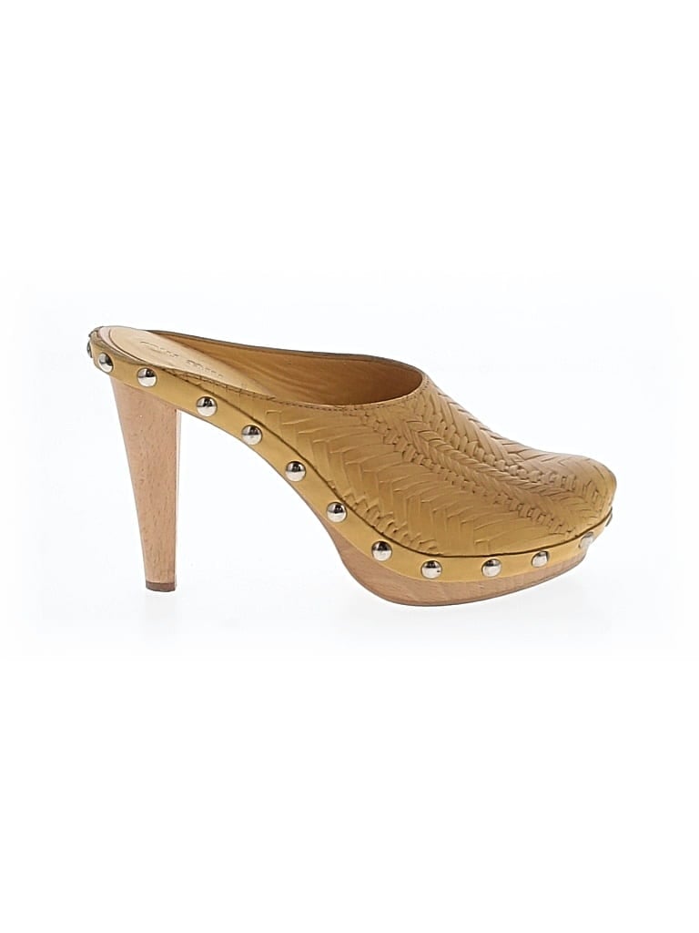 Pre-owned Miu Miu Mule/clog In Yellow