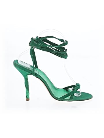 Gianni Versace Vintage Suede Vine Lace Up Sandals (view 1)