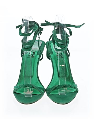 Gianni Versace Vintage Suede Vine Lace Up Sandals (view 2)