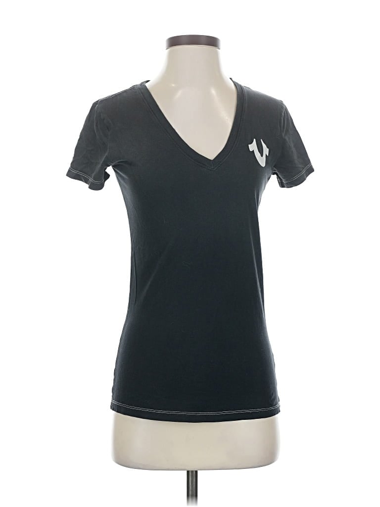 Pre-owned True Religion Short Sleeve T-shirt In Black