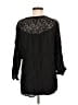 Ella Moss 100% Rayon Black 3/4 Sleeve Blouse Size M - photo 2