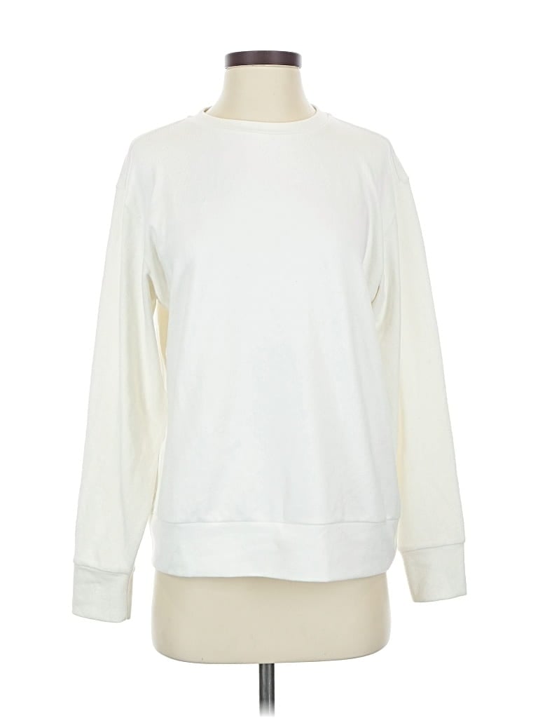 Pre-owned Uniqlo Sweatshirt In White