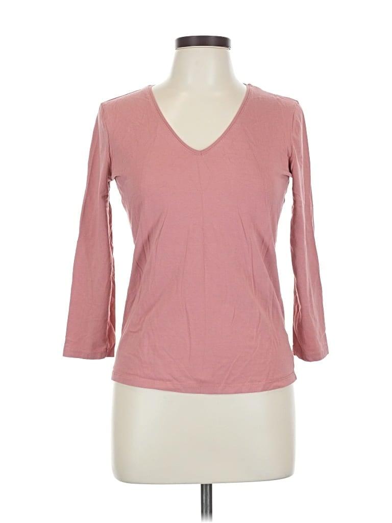 Pre-owned Massimo Dutti 3/4 Sleeve T-shirt In Pink