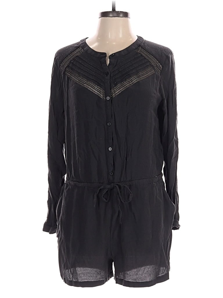 Pre-owned Ann Taylor Loft Romper In Gray