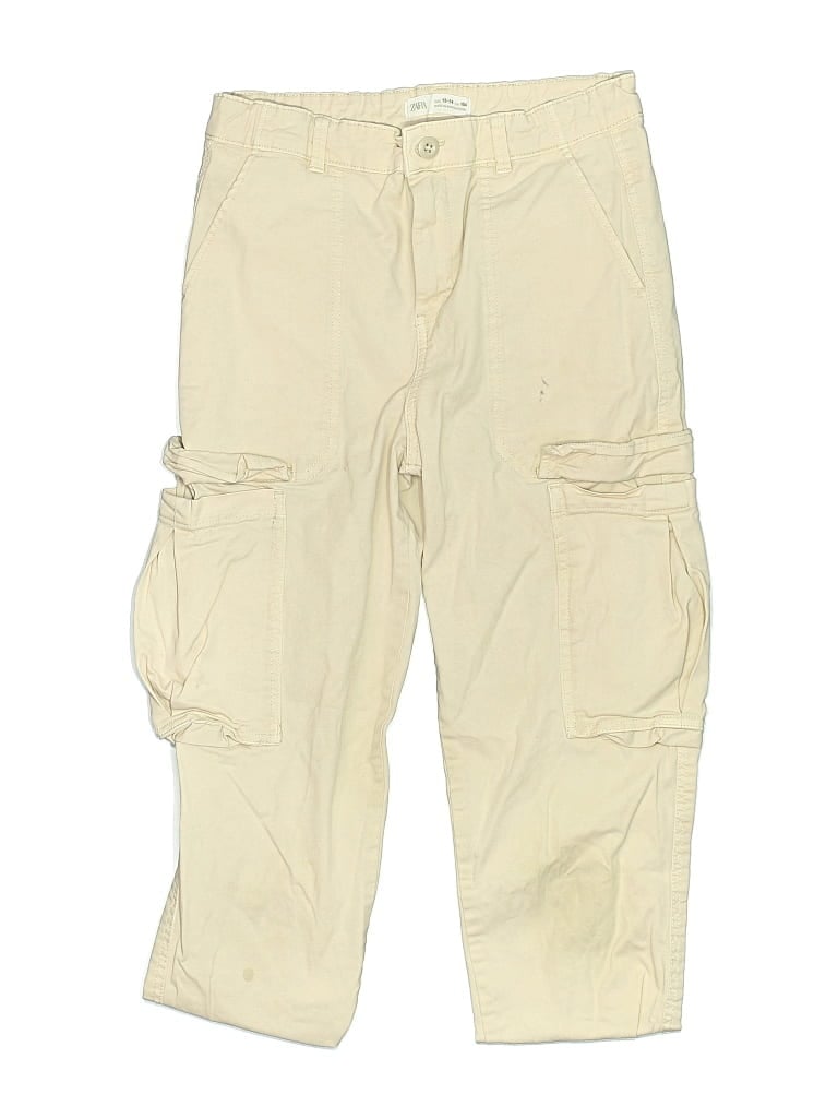 Pre-owned Zara Kids' Cargo Pants In White
