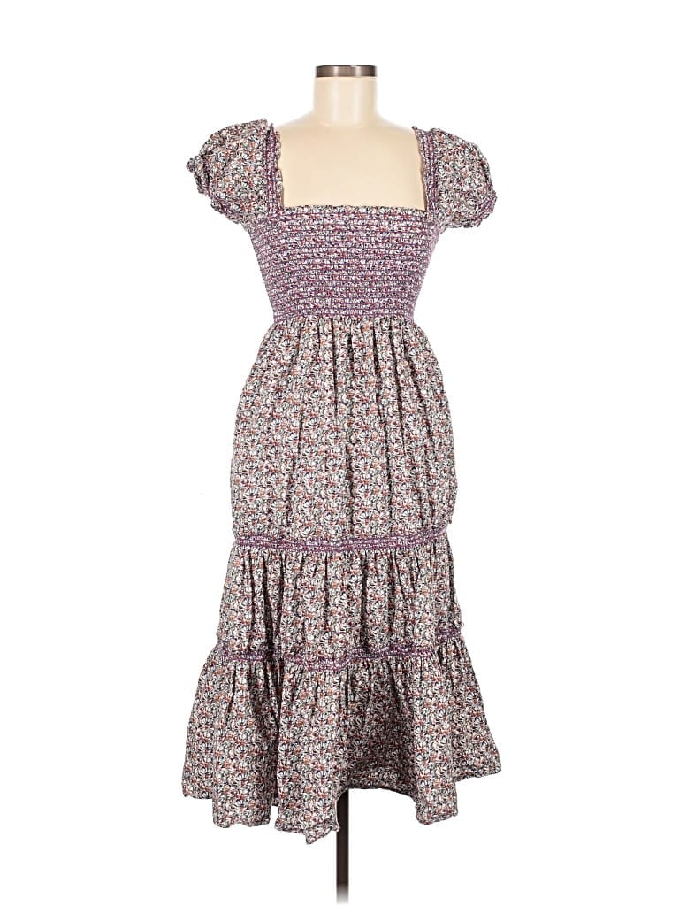 Pre-owned Caara Casual Dress In Purple