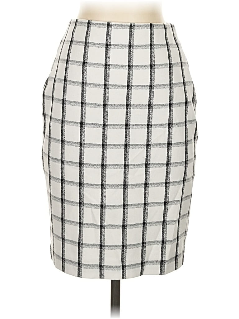 Pre-owned Express Formal Skirt In Gray