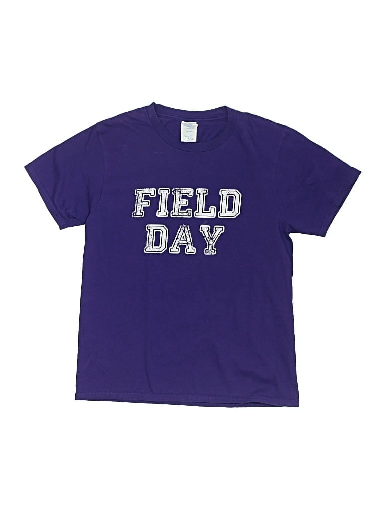 Pre-owned Port & Company Kids' Short Sleeve T-shirt In Purple