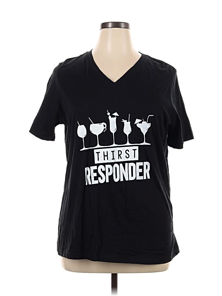 Pre-owned Bella+canvas Short Sleeve T-shirt In Black