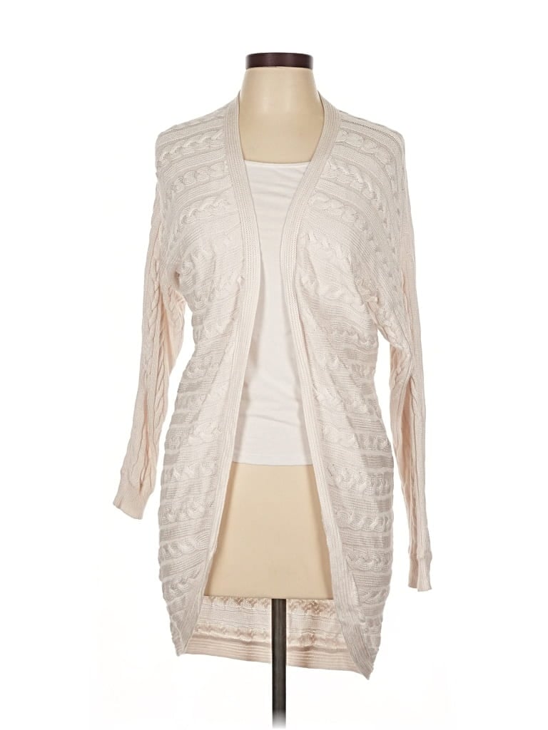 Pre-owned Polo Ralph Lauren Cardigan Sweater In White