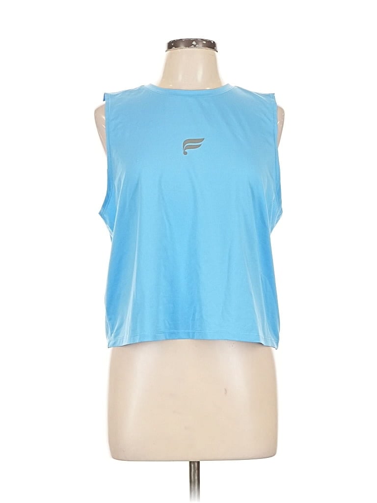 Pre-owned Fabletics Sleeveless T-shirt In Blue