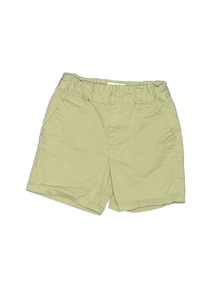 Pre-owned Cat & Jack Kids' Khaki Shorts In Green