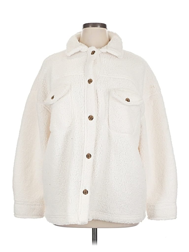 Pre-owned 32 Degrees Cardigan Sweater In White