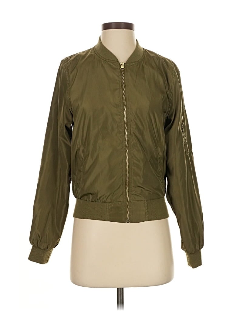Pre-owned Forever 21 Jacket In Green