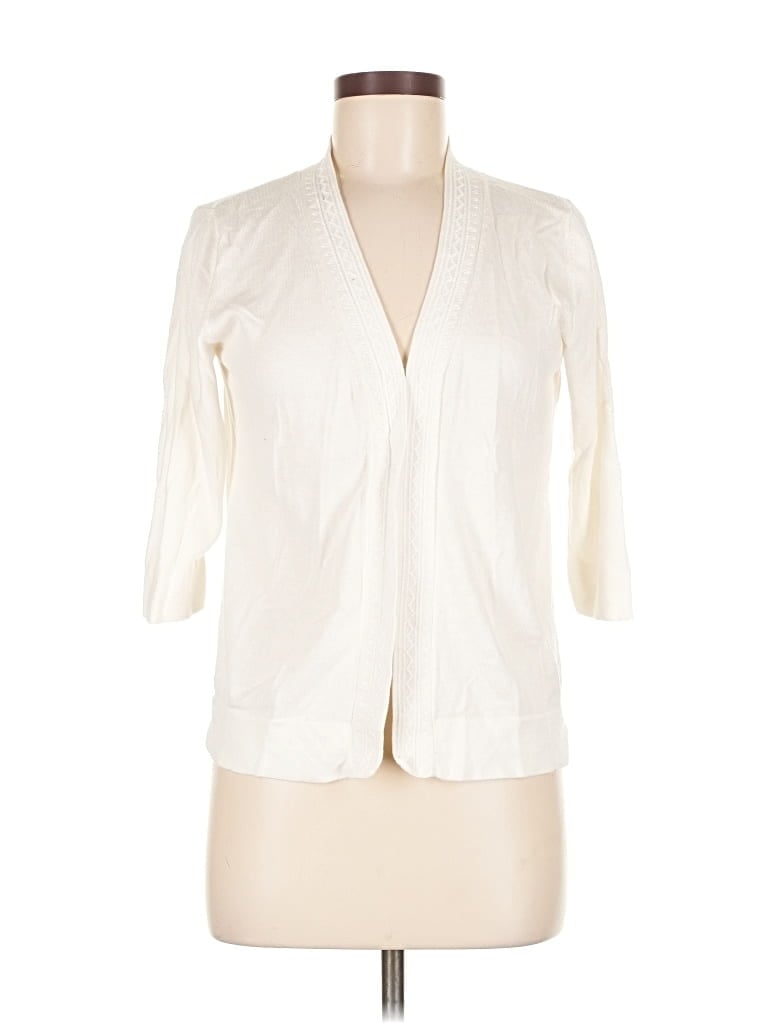 Pre-owned Merona Cardigan Sweater In White