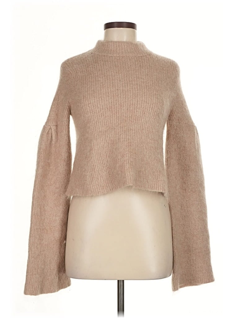 Pre-owned H&m Turtleneck Sweater In Brown