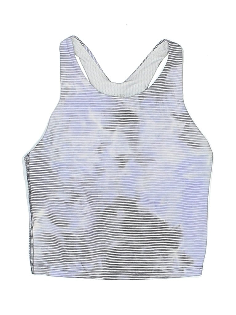 Pre-owned Athleta Girl Kids' Tank Top Silver Halter Neckline Tops