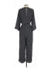 Joie 100% Polyester Polka Dots Black Jumpsuit Size S - photo 2