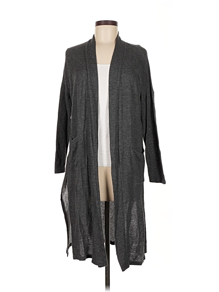 Pre-owned Bobeau Cardigan Sweater In Gray