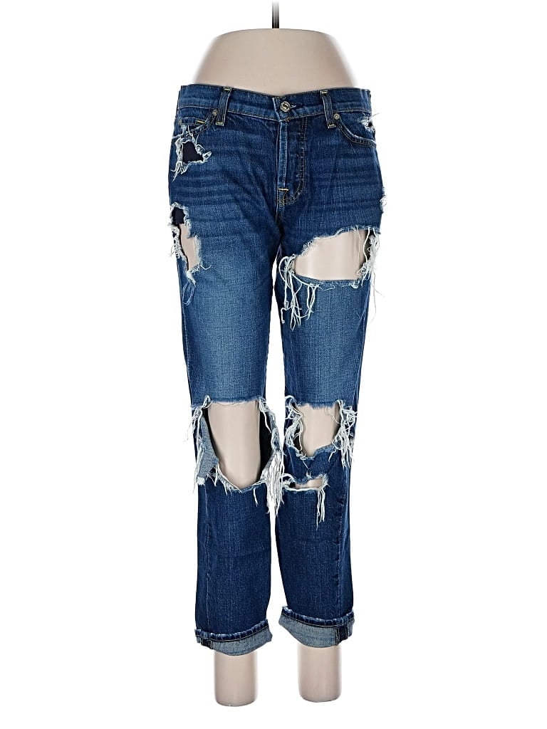 Pre-owned 7 For All Mankind Jeans In Blue