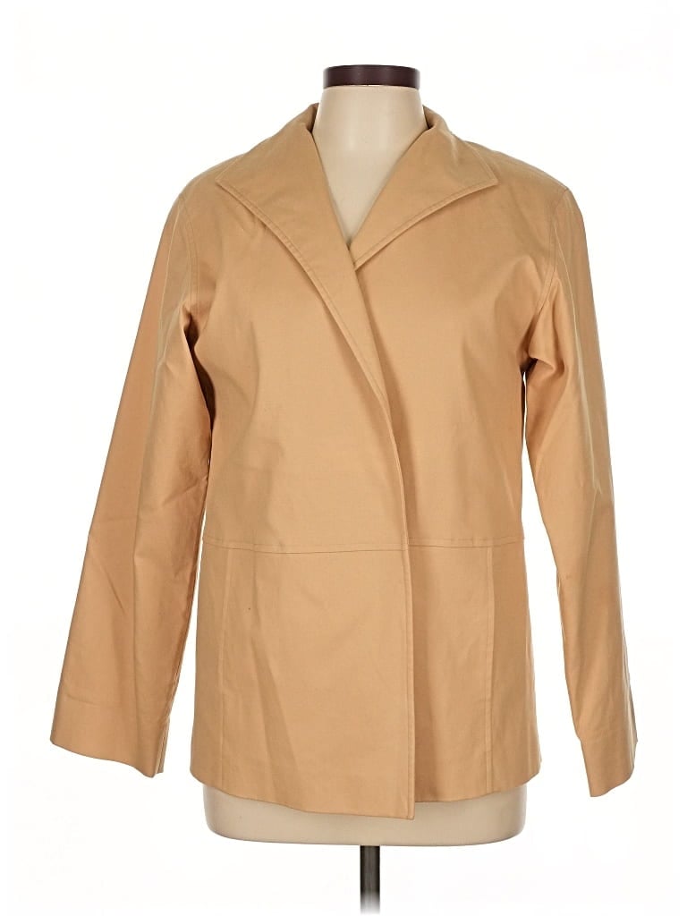 Pre-owned Linda Allard Ellen Tracy Blazer Jacket In Brown