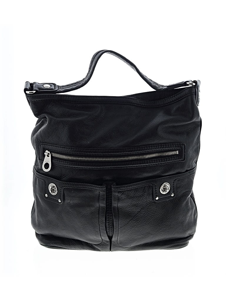 Pre-owned Marc By Marc Jacobs Leather Hobo Bag In Black