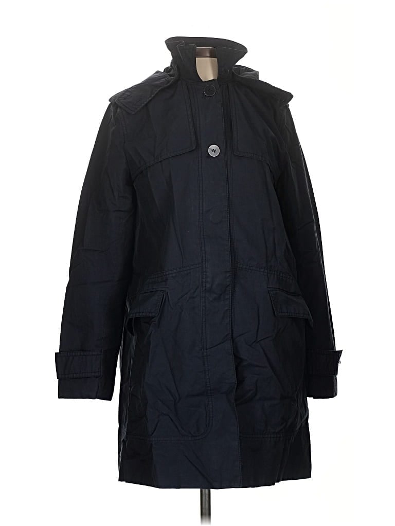 Pre-owned Zara Basic Raincoat In Blue