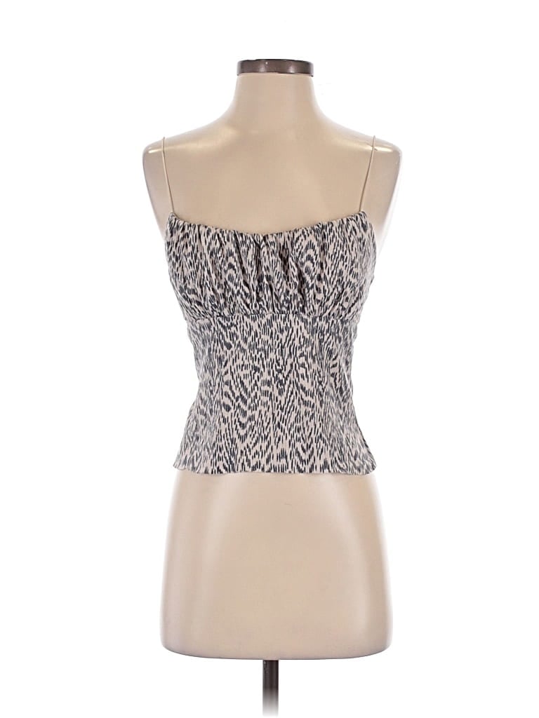 Pre-owned Urban Outfitters Sleeveless Top Silver Strapless Neckline Tops