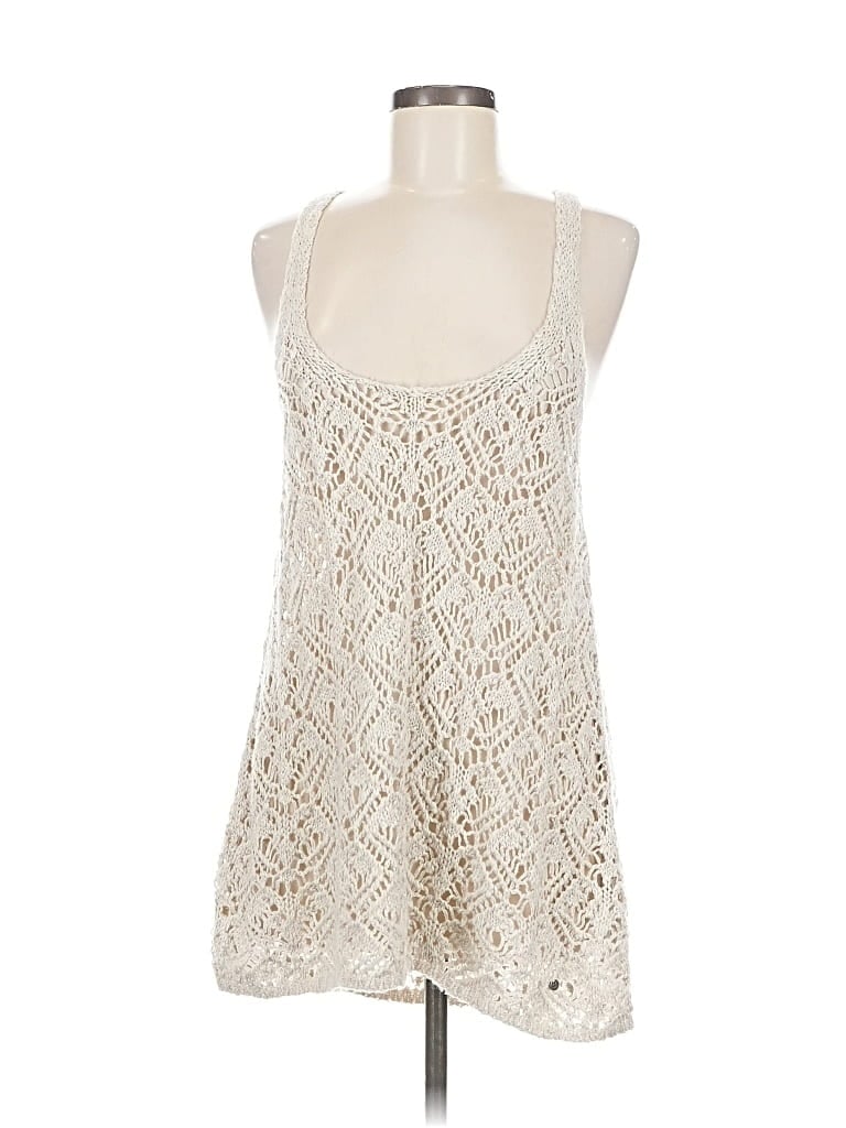 Pre-owned Abercrombie & Fitch Cardigan Sweater In White