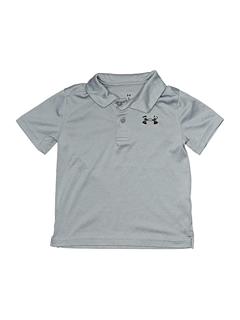 Pre-owned Under Armour Kids' Short Sleeve Top Gray Tops