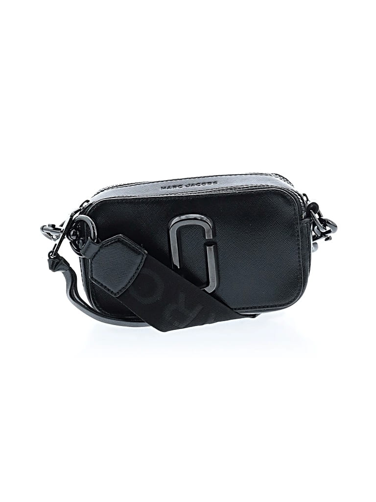 Pre-owned Marc Jacobs Leather Crossbody Bag In Black