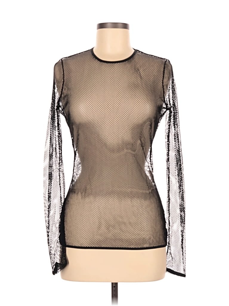 Pre-owned Max Mara Long Sleeve T-shirt In Silver