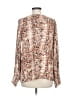 AndTheWhy 100% Rayon Tan Long Sleeve Blouse Size M - photo 2