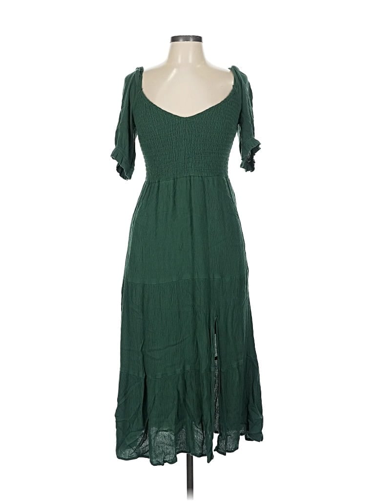Pre-owned Abercrombie & Fitch Casual Dress In Green