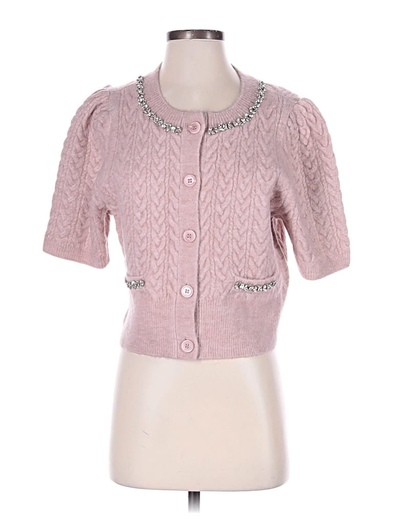 Pre-owned Express Cardigan Sweater In Pink