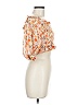 Hello Molly 100% Polyester Orange Short Sleeve Blouse Size 6 - photo 4