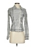 By Anthropologie 100% Cotton Metallic Gray Jacket Size XS - photo 1