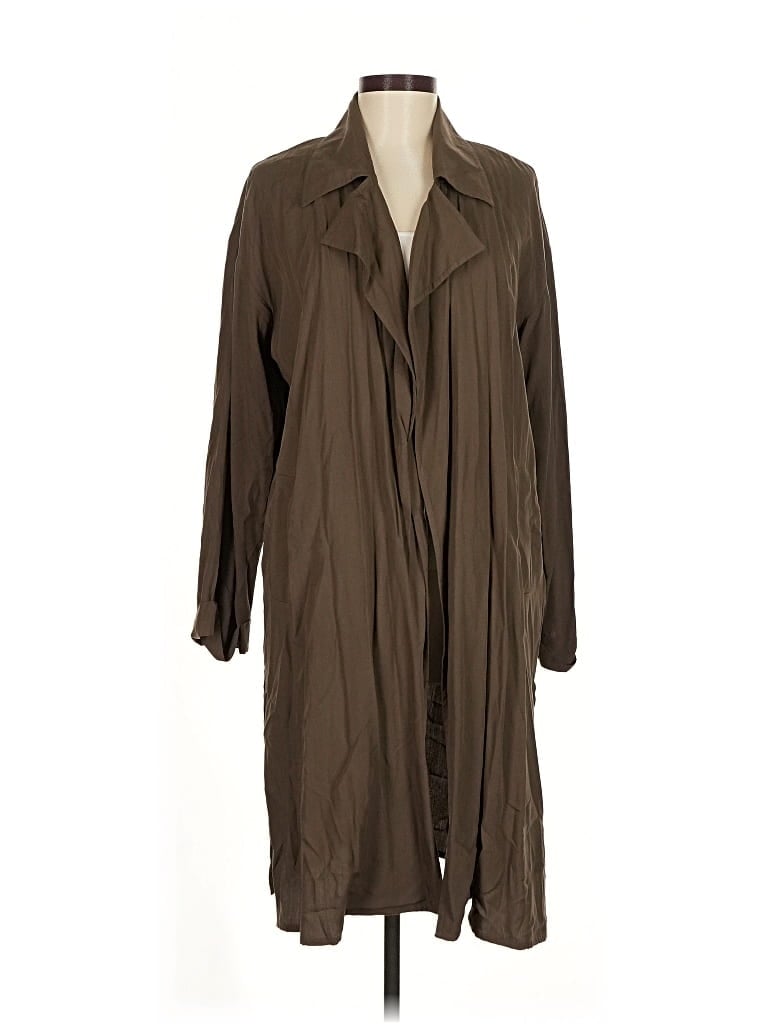 Pre-owned Forever 21 Contemporary Cardigan Sweater In Brown