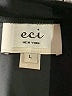 ECI 100% Polyester Black Short Sleeve Blouse Size L - photo 7
