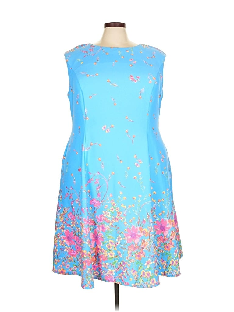 Pre-owned London Times Cocktail Dress In Blue