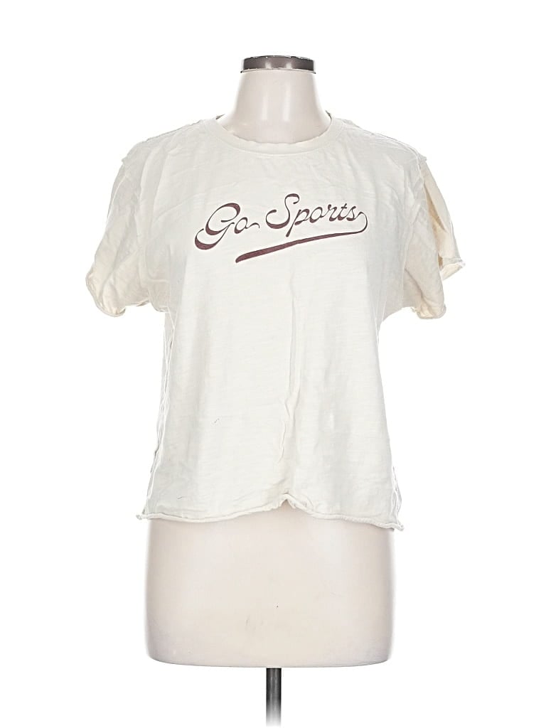 Pre-owned Rylee + Cru Short Sleeve T-shirt In White